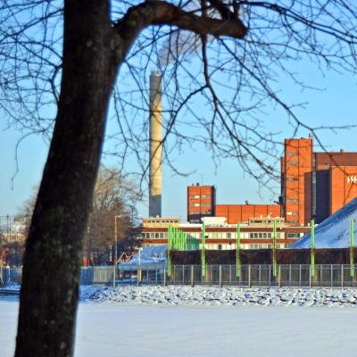 Hanaholmens kolkraftverk i Helsingfors.