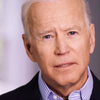 Joe Biden i en bild från valvideon