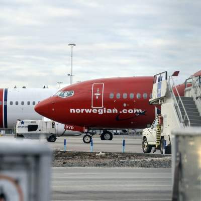 Norwegian-plan på Arlanda den 5 mars 2015.