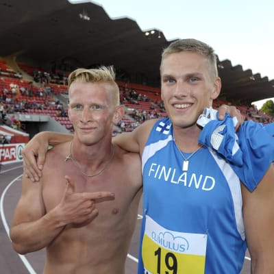 Otto Ylöstalo och Juuso Hassi, U23-EM, juli 2013