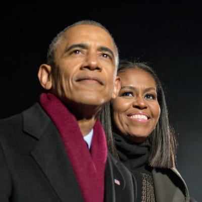 Barack och Michelle Obama.