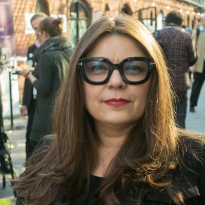 Katryna Dow på konferensen My data i Helsingfors.