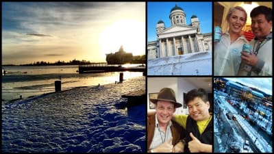 Bloggaren Daniel Chow förevigade Helsingfors på Instagram i januari 2015.