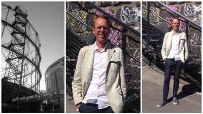 Stadsforskaren Alexander Ståhle fotad i Södervik.