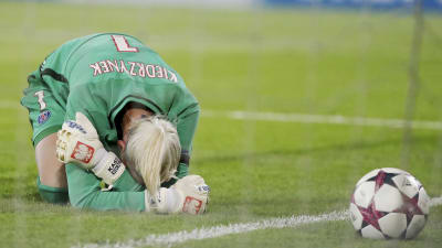 Katarzyna Kiedrzyneks är otröstlig på fotbollsplan.