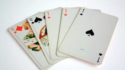 Fem spelkort