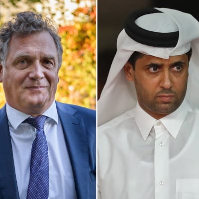 Jerome Valcke ja Nasser Al-Khelaifi