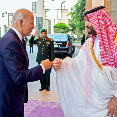 Joe Biden ja Mohammed bin Salman.