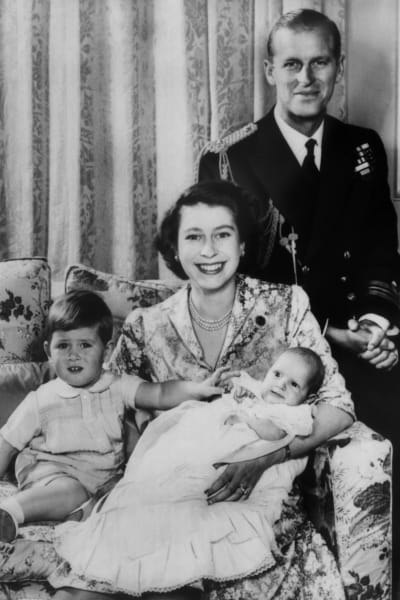 Den brittiska kungafamiljen 1951.