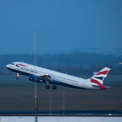 British Airways-plan lyfter från Berlin 2019. 