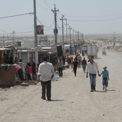 flyktinglägret Domiz i Dohuk i Kurdistan i Irak