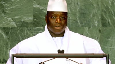 Gambias besegrade president Yahya Jammeh