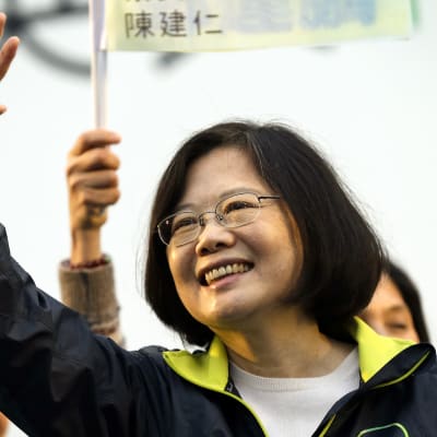 Taiwanesiska partiet DPP:s presidentkandidat Tsai Ing-wen.