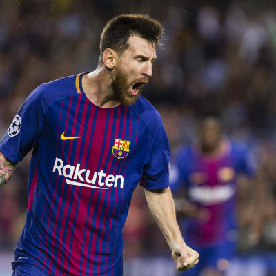 Lionel Messi vrålar.