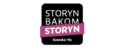 Bakom storyn-logotyp. 