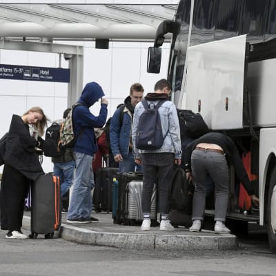 Rysk buss vid Helsingfors-Vanda