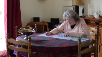 Marianne i sitt hem i Soursac