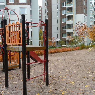 Lekparken på Åshöjdens förskolas innergård