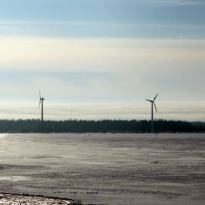 Vindkraftverken på Bredskär i Korsnäs