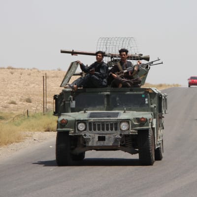 Afganistanin turvallisuusjoukkoja partioimassa Helmand maakunnassa 11. elokuuta 2020. 