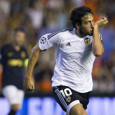 Valencias Danny Parejo gjorde segermålet mot Monaco i Champions Leaguekvalet.