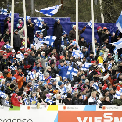 Stämningen i Lahtis skidstadion var på topp under hela VM.