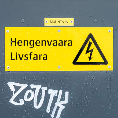 Sähkömuuntajakoppi.