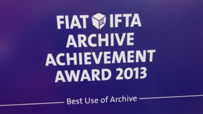 Diplom för FIAT IFTA tävling för "best use of archive"
