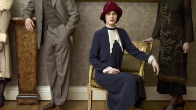 Michelle Dockery som Lady Mary Crawley i tv-serien Downton Abbey.