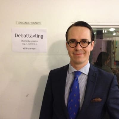 Haglund inledningstalade vid finalen