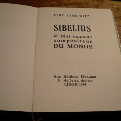 René Leibowitz Sibelius