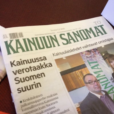 Kainuun Sanomat om skattebördan i Kajanaland.