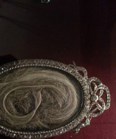 George Sands hårlock på Musée de la Vie romantique
