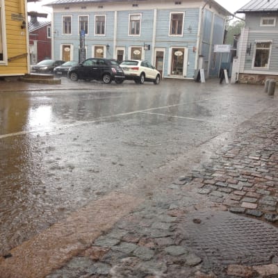 Störtregn i Borgå