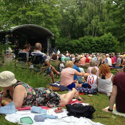 Konsert i parken i Dalsbruk under Baltic Jazz.