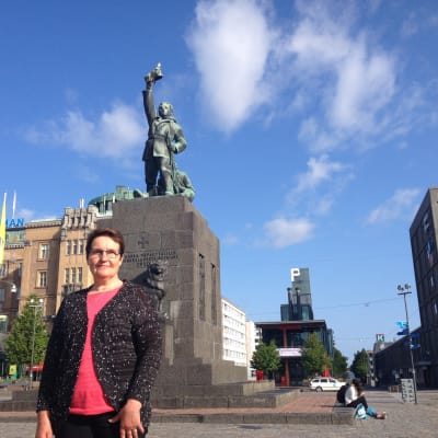 Eva Reinikainen, ordförande för Vasa-Korsholm guider.