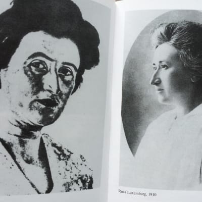 Foto av sidor i Annalies Laschitzas bok om Luxemburg
