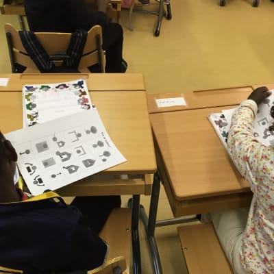 Förberedande undervisning i Haga skola i Vasa.