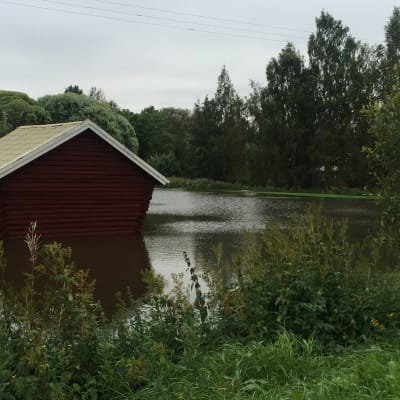 Vatten på en gård i Karkmo, Korsholm.