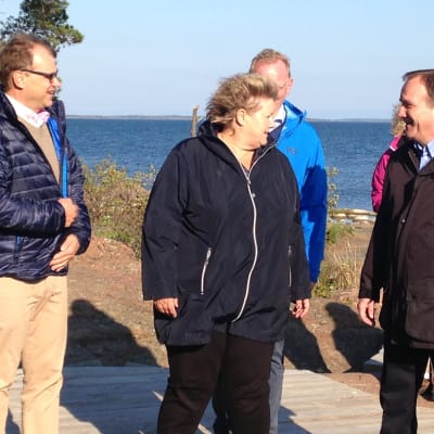 Nordiska statsministrar träffades på Åland. Juha Sipilä, Erna Solberg och Stefan Löfven.