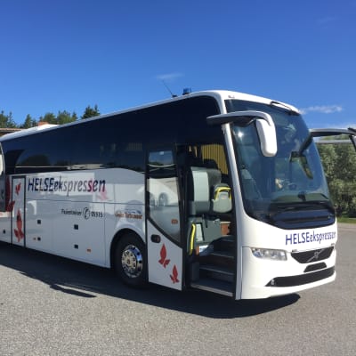 Helseexpressen buss som är en sorts ambulansbuss som används i Norge.