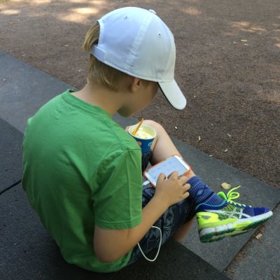 Pokémon Go-spelare i Gamla kyrkoparken