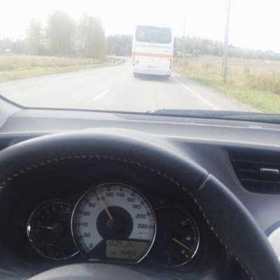 borgå trafiks buss Borgå-H:Fors kör 100 km/h på 80-begränsad väg 01.10.15
