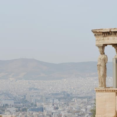 Vy över Aten från Akropolis.