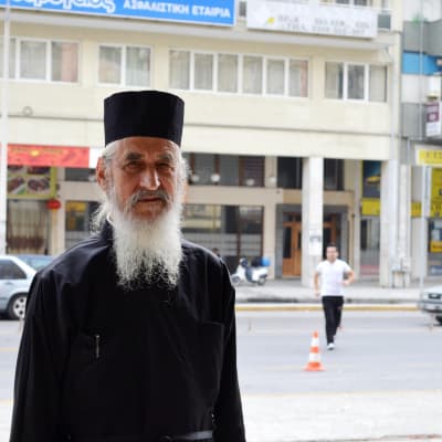 Nikodim Tsarknias leder den olagliga makedonisk-ortodoxa kyrkan i Grekland.