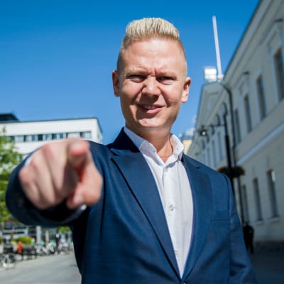 Janne Immonen Kuopion keskustassa kesällä 2019.