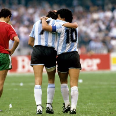 Jorge Burruchagan ja Diego Maradonan yhteistyö toimi hyvin.