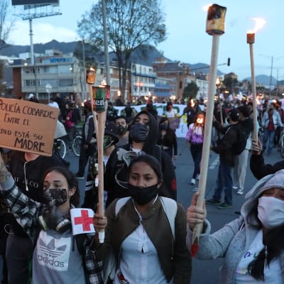 Protesti Bogota 1.7.2020