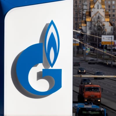 Gazpromin logo.
