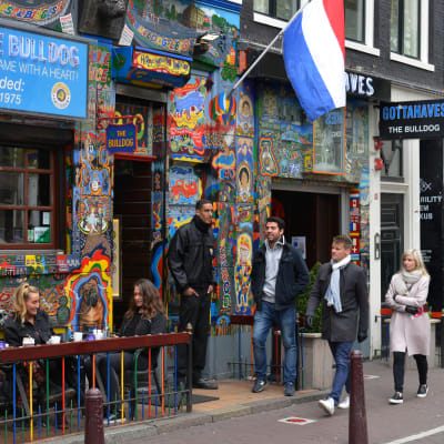 The Bulldog coffeeshop Amsterdamissa.
